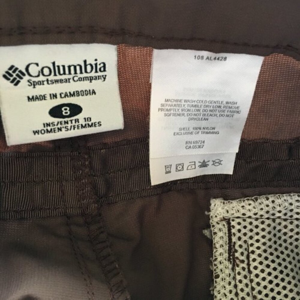 Columbia Nylon Cargo Hiking Shorts in Brown - Picture 5 of 6